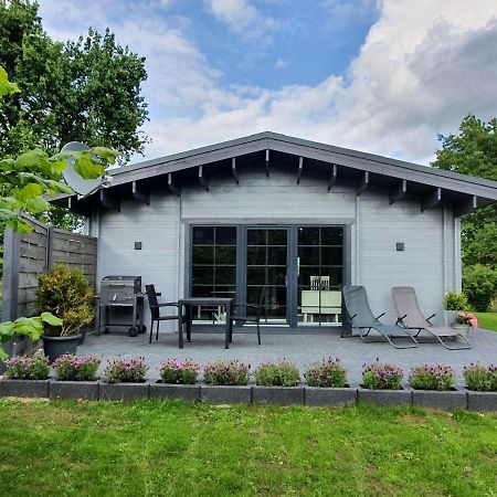 Idyllisches-Blockbohlenhaus-Mit-Eigenem-Garten-Und-Sauna-Zum-Wohlfuehlen Martensrade Extérieur photo